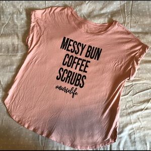 Custom-made Pink ‘Nurse Life’ Tee (Size L)